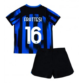 Inter Milan Davide Frattesi #16 Hemmakläder Barn 2023-24 Kortärmad (+ Korta byxor)